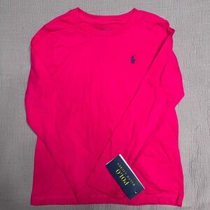 NWT Polo by Ralph Lauren Pink Long Sleeve Tee
